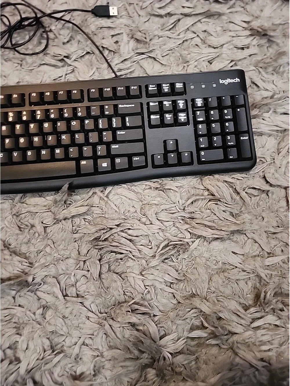 Logitech K120 USB Keyboard for PC - Black